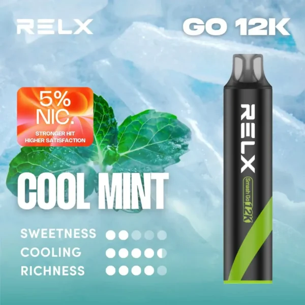 【RELX Smash Go】12000口一次性小煙｜15ml巨量5%強勁擊喉｜台灣現貨