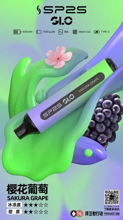 【SP2S】GLO7000口｜Mesh芯8ml大容量｜台灣現貨秒發