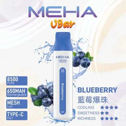 【MEHA魅嗨】小白條8500口一次性小煙｜3%丁鹽平順擊喉感｜現貨免運專區