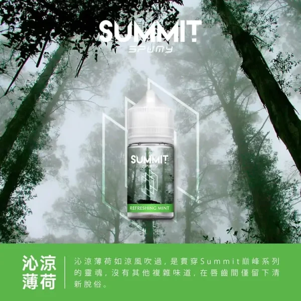 【SPUMY】巔峰極致薄荷丁鹽煙油 30ml｜夏季降溫神器純淨涼感｜台灣現貨免等