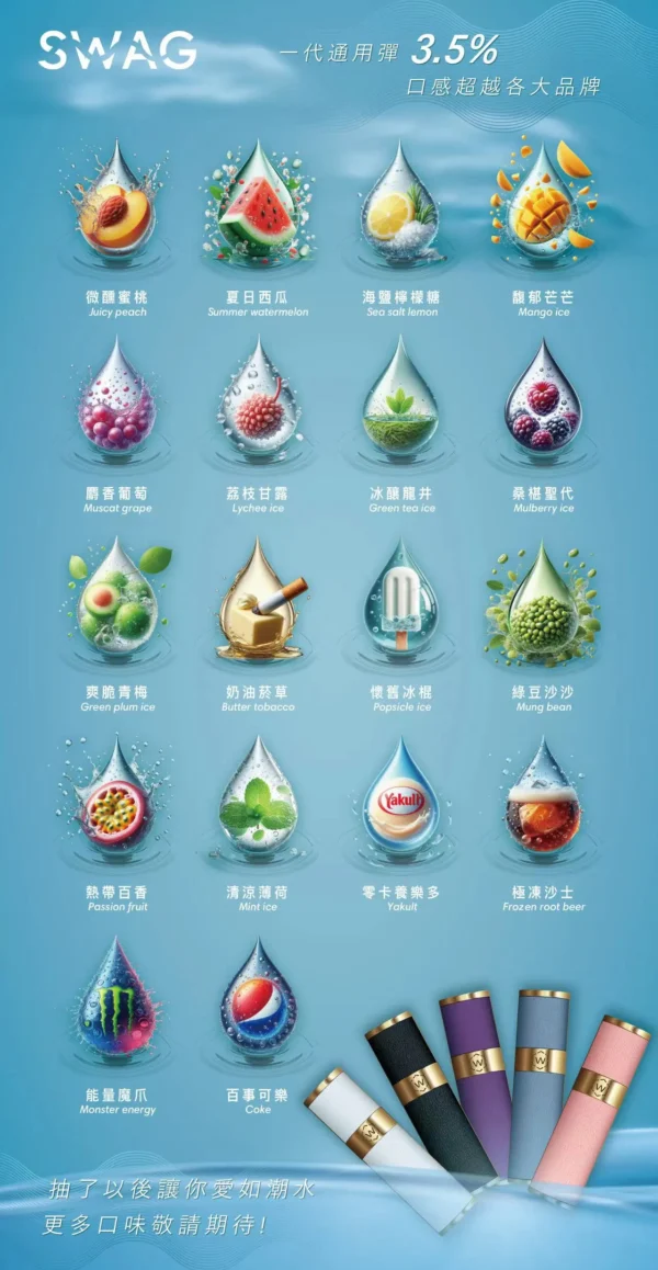 【買5送主機】【SWAG】一代通用煙彈｜3.5%極致解癮濃郁順喉｜台灣現貨秒發