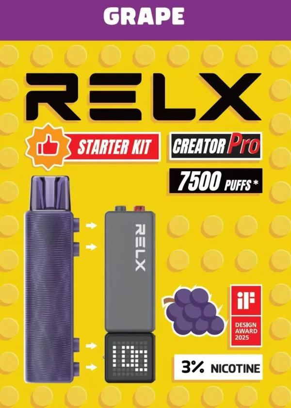【RELX 悅刻 Creator積木】7000口拋棄式電子煙套裝｜6ml儲油倉 × 積木系列入門款｜台灣現貨秒發